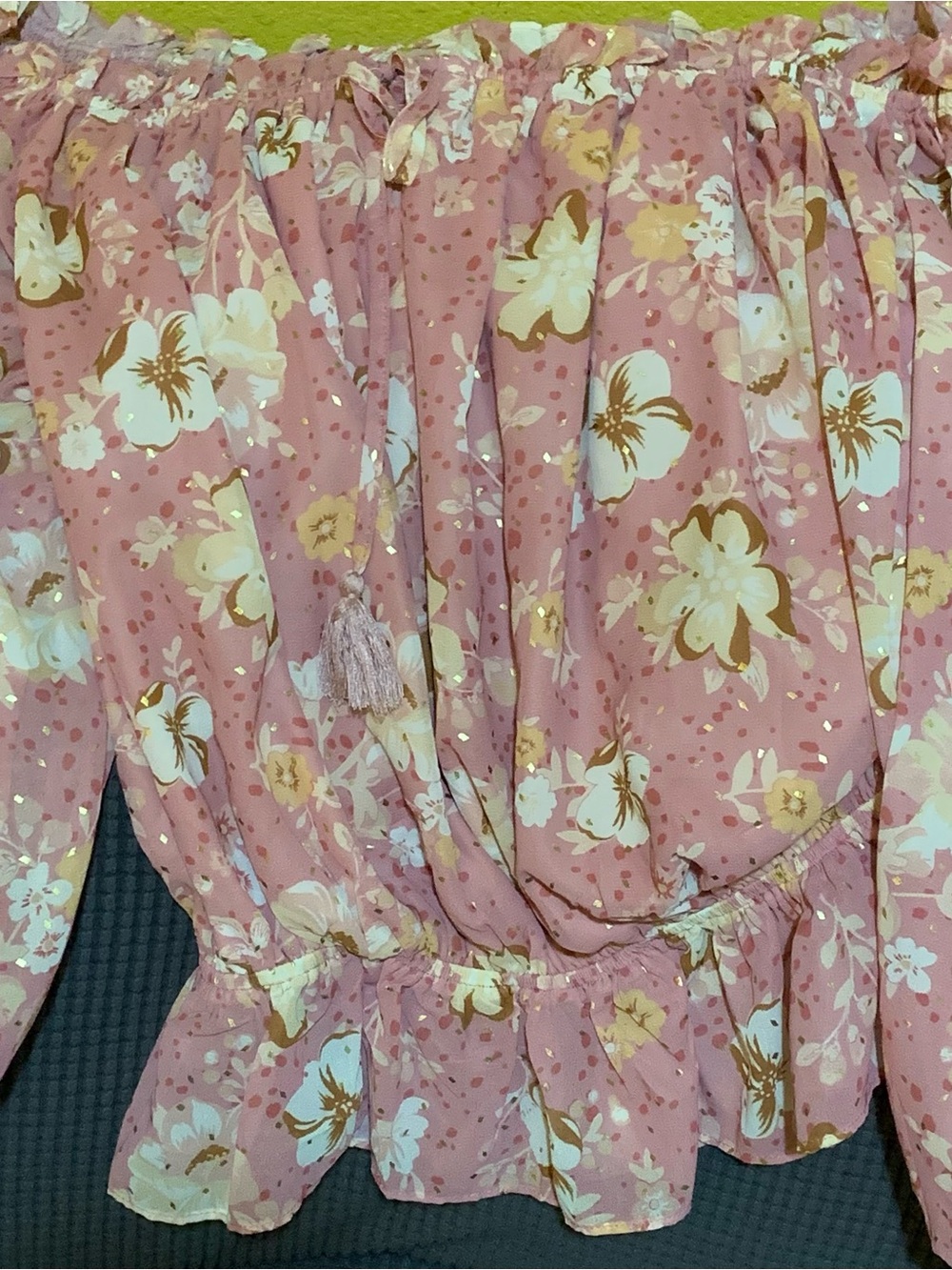 Women Blush Colored LoveColette Blouse Sz. L